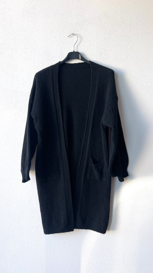 Cardigan nero over