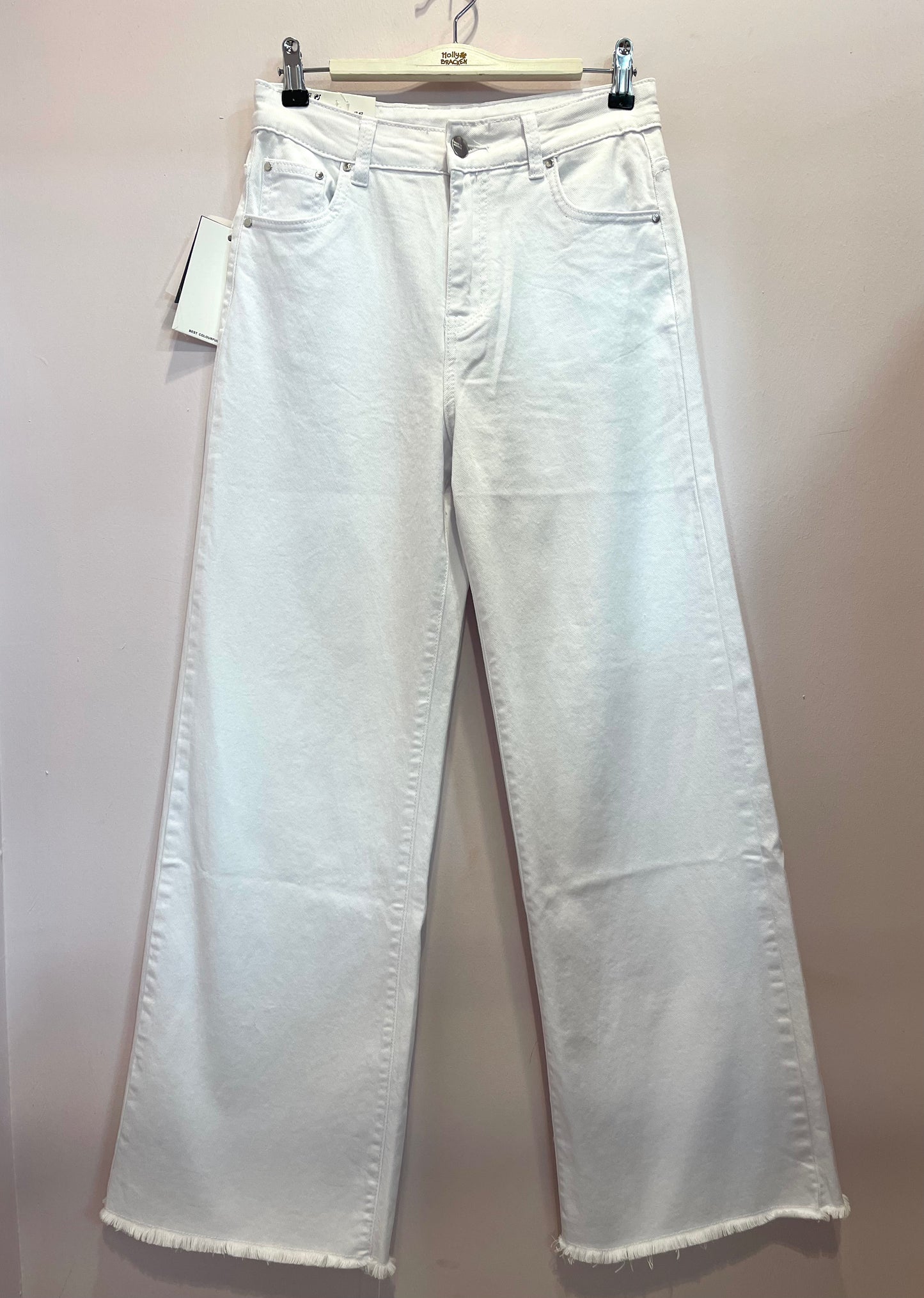 Jeans bianco palazzo
