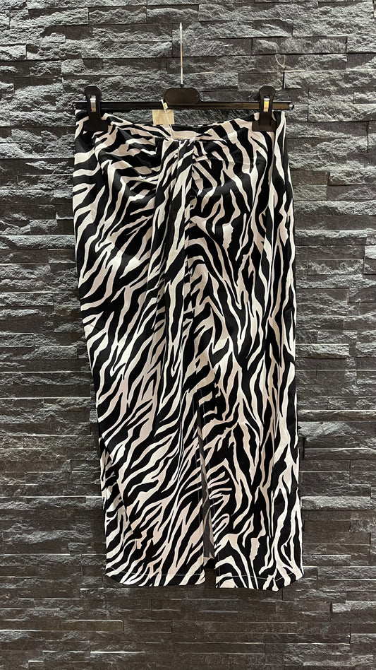 Zebra sarong skirt