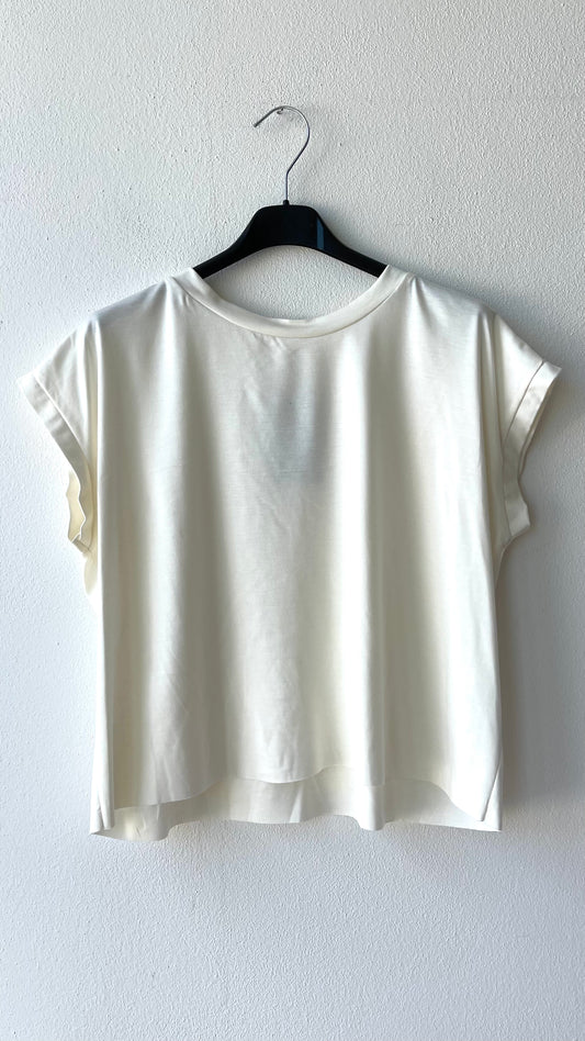 Maglia crop viscosa