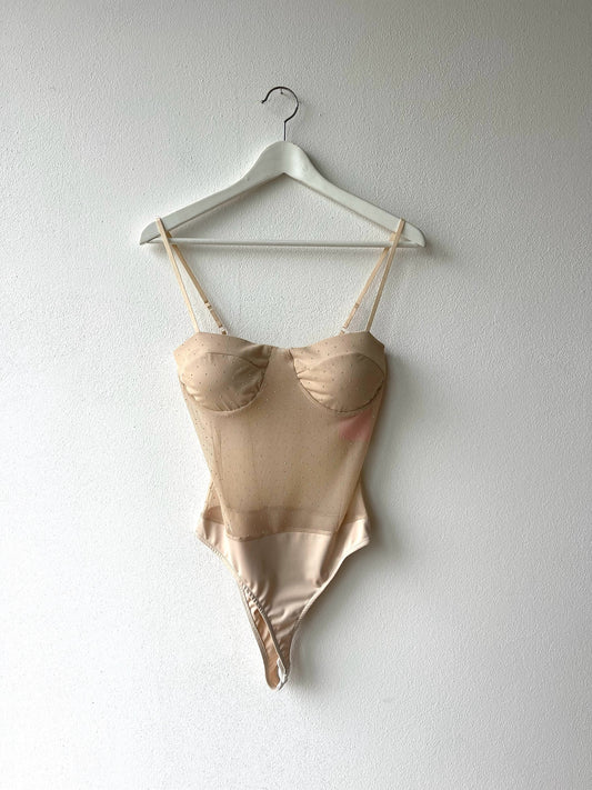 Body nude paillettes