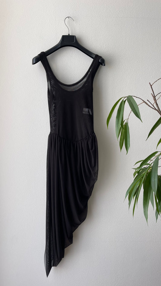 Abito canotta trasparente