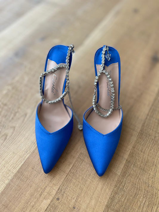 Royal blue pumps